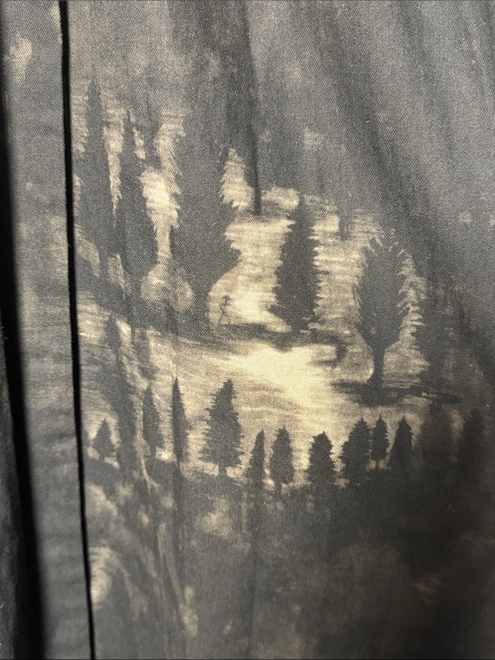 ASEEDONCLÖUD Tea Garden Gown - Duster Coat Fog Forest Denim Japan Cotton RARE S? - Picture 4 of 16